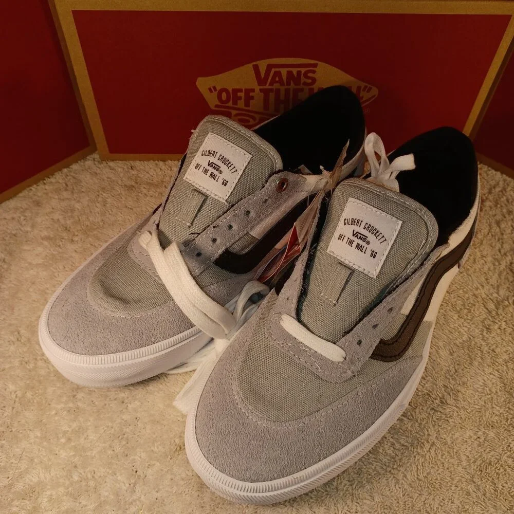 Vans Men's 6.5/Women's 8 Gilbert Crockett Pro Gray/White VN0A38CO0QO